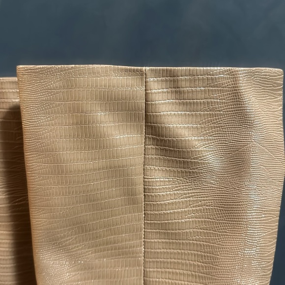 NINE WEST RICHY3 HEELED BOOTS: MEDIUM NATURAL: NEW IN BOX: SIZE 7.5 - Picture 2 of 5